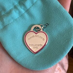 Tiffany & Co. Heart Tag Pendant Red Enamel. RTT. NEW WITH BOX